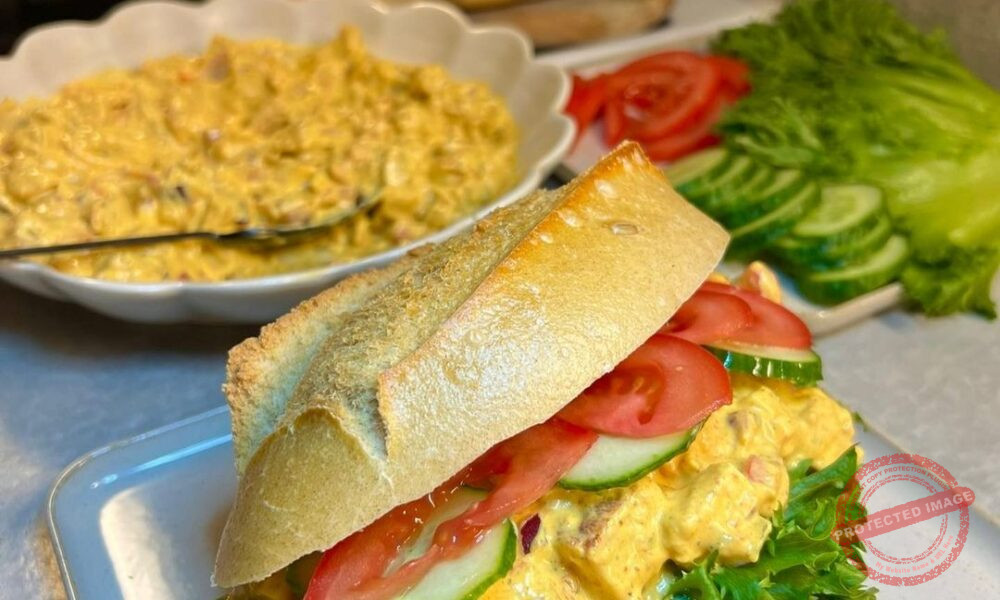 HÜHNERCURRY GEMISCHT IN BAGUETTE – Tortekuchen