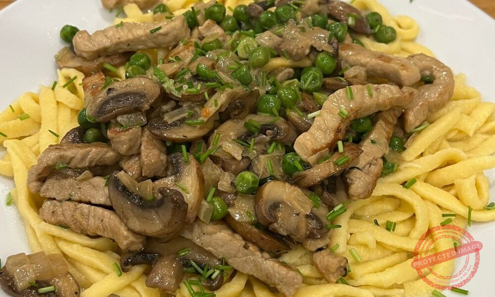 schnelles Geschnetzeltes mit Spätzle – Tortekuchen