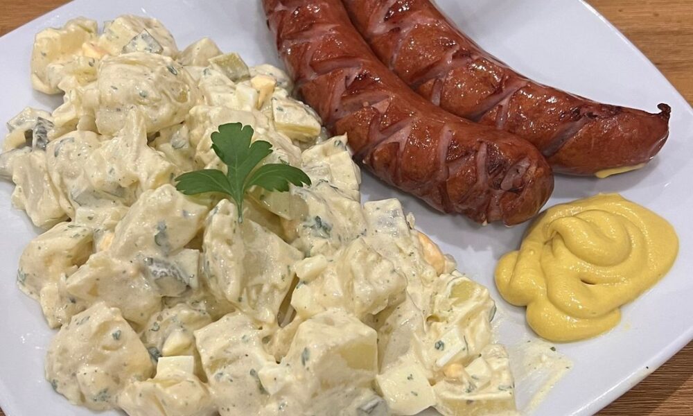 Kartoffelsalat | Krakauer | Senf – Tortekuchen